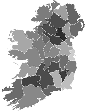 Map of Ireland